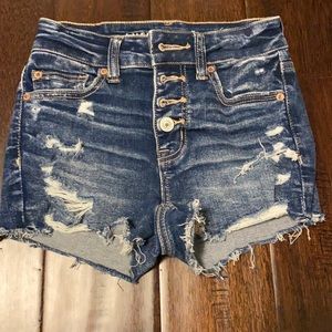 American eagle denim ripped shorts